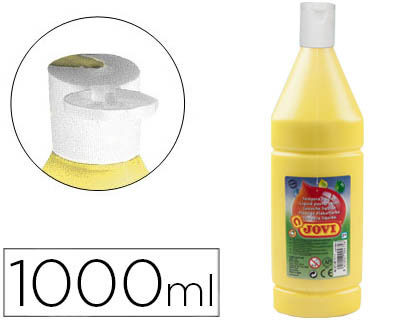 Témpera líquida Jovi escolar 1000ml. amarillo